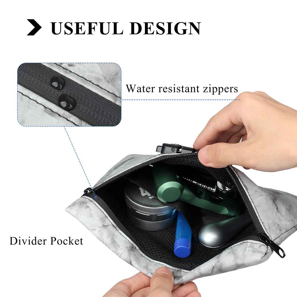 Leather Smell Proof Bag